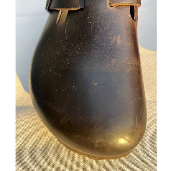 Birkenstock Boston Chocolate Brown Leather Clog Size 37 - Picture 6 of 7